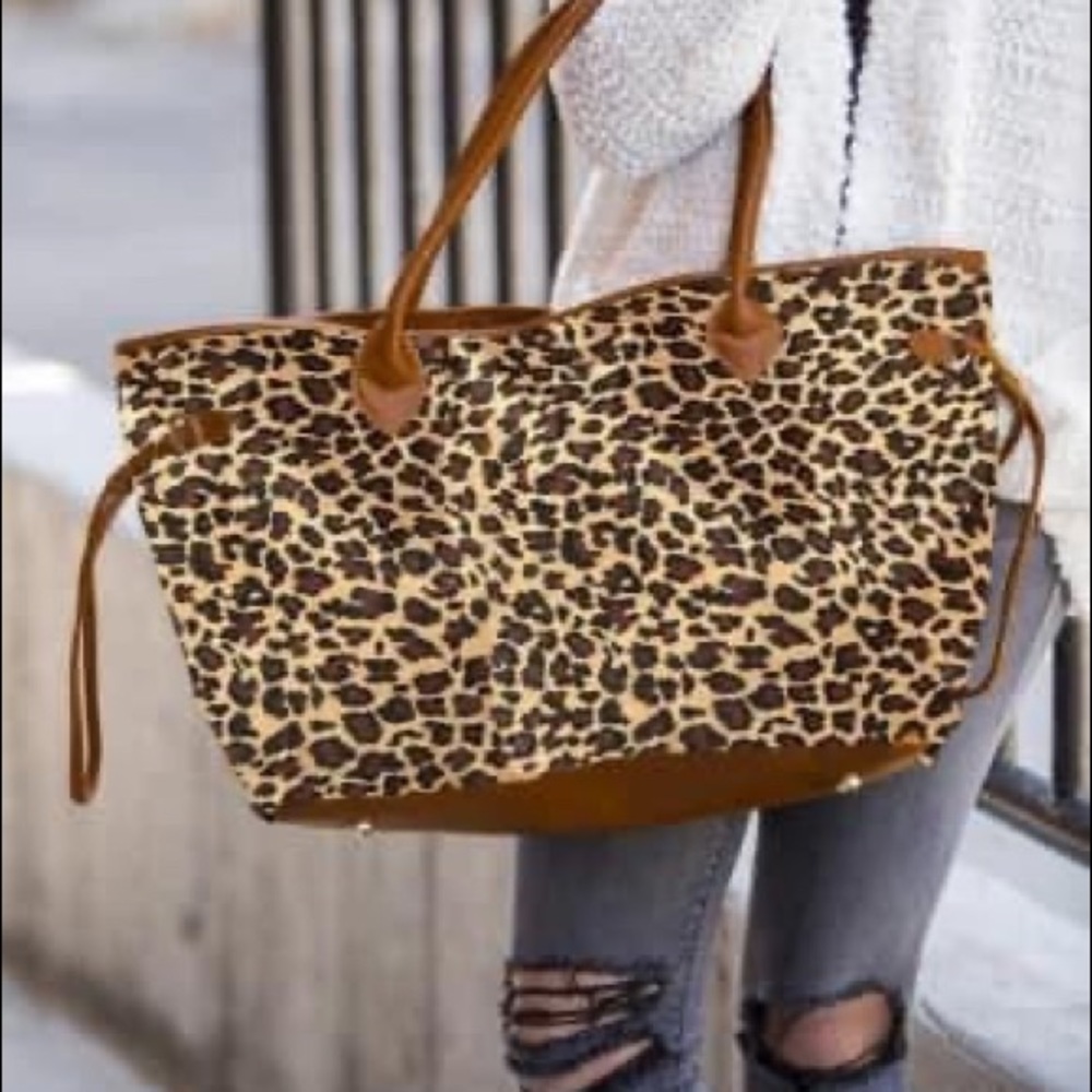Leopard tote